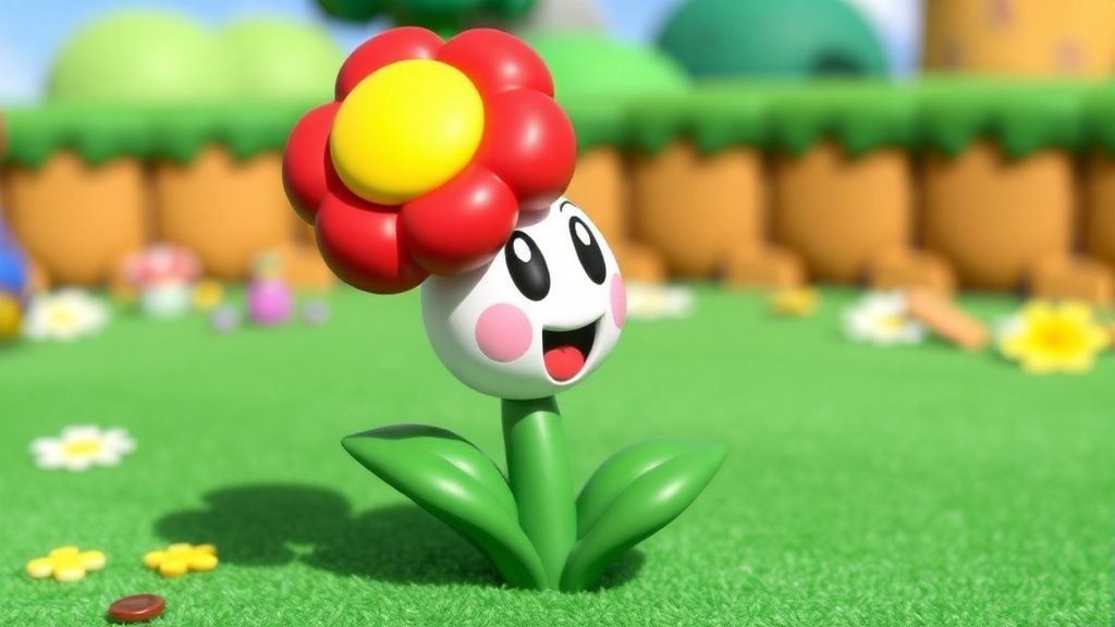 《超级马里奥惊奇》魔性周边：会说话的花朵实体化